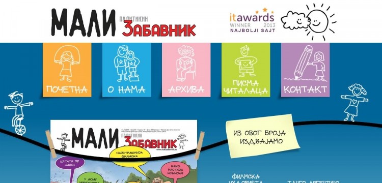 Novi projekat učenika Krojačeve škole - Web izdanje Malog Politikinog Zabavnika