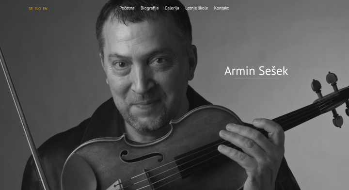Armin Sešek - prezentacija profesora violine Armina Sešek.