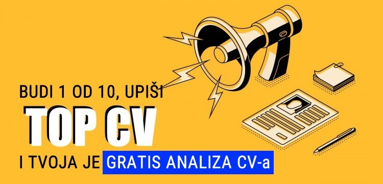 Napravi savršen CV uz pomoć stručnjaka! Gratis analiza za prvih 10 učenika 