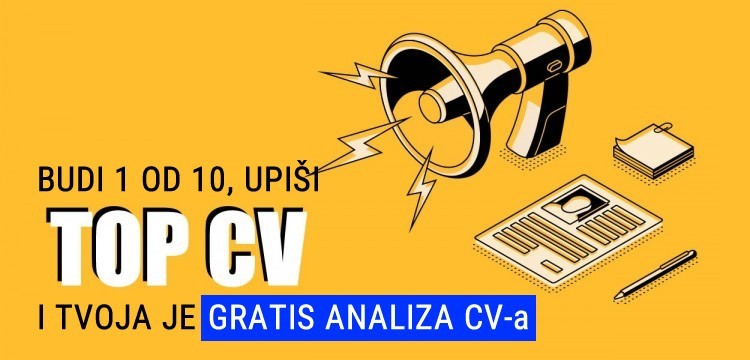 Napravi savršen CV uz pomoć stručnjaka! Gratis analiza za prvih 10 učenika 