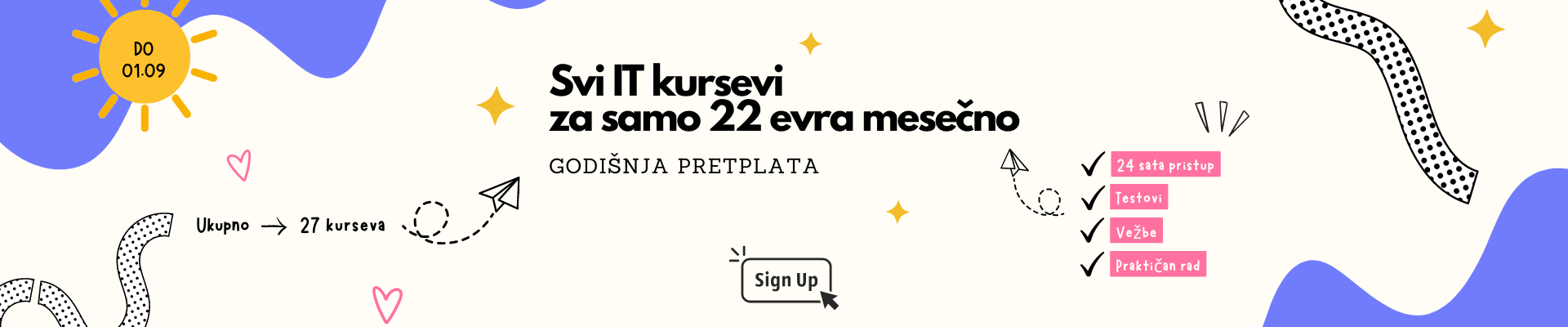 SVI IT kursevi - godišnja pretplata!