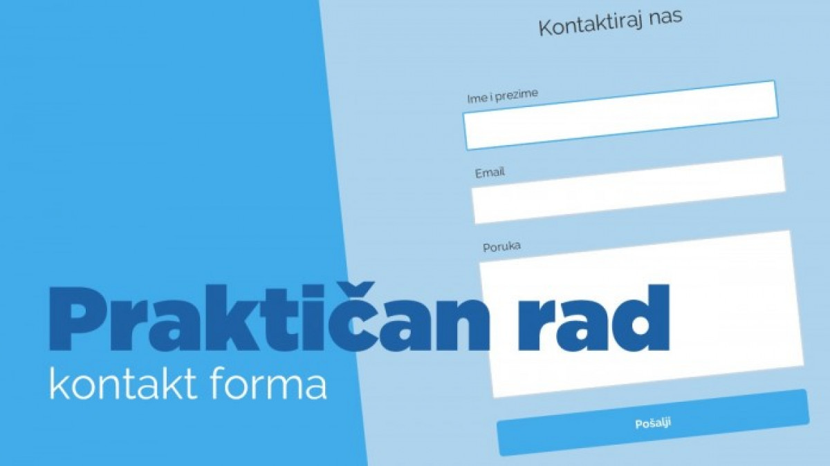 Praktičan rad: Kontakt forma